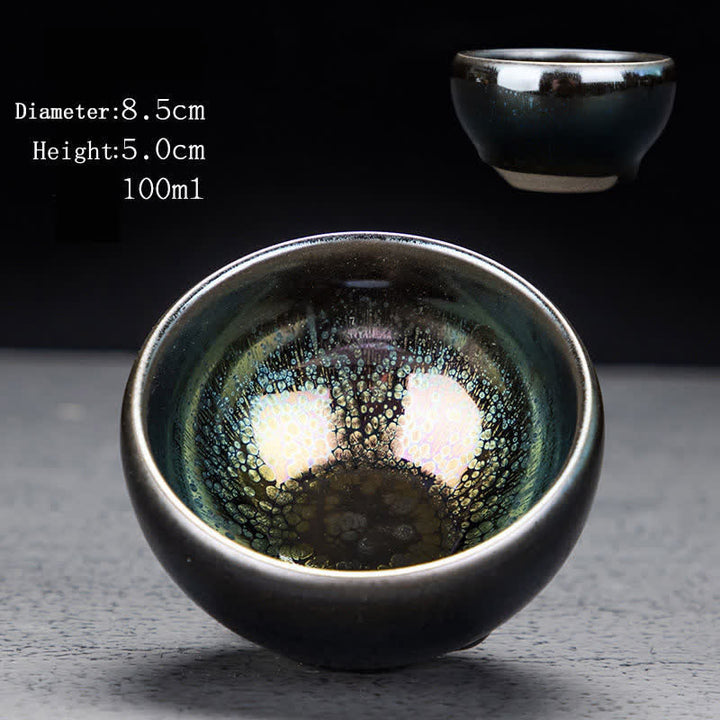 Tasses à thé en céramique vintage Buddha Stones