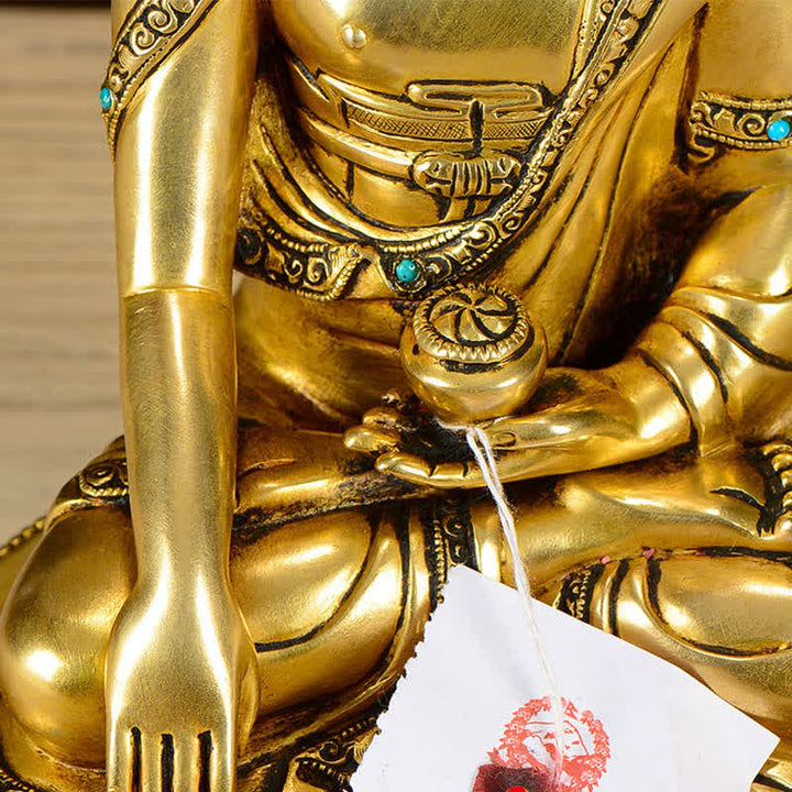 Statue décorative en cuivre de la compassion de Bouddha Shakyamuni - image 8