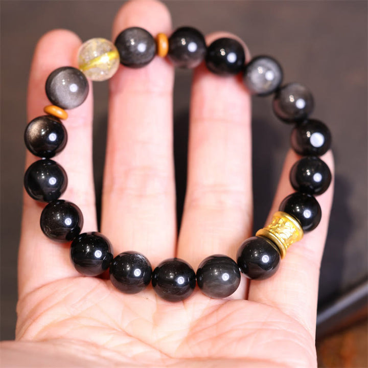Bracelet de protection en Buddha Stones Om Mani Padme Hum