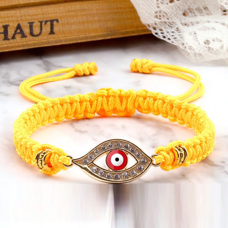 Bracelet en corde avec Buddha Stones pour éloigner le mauvais œil et les mauvais esprits