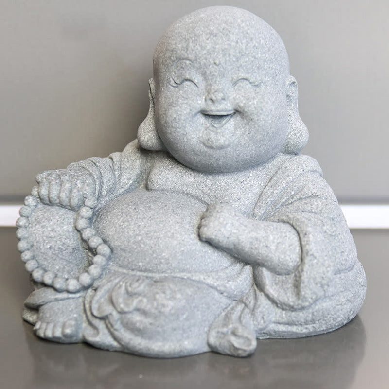 Buddha Stones Méditation Statue de Bouddha Compassion Décoration de la maison - 9,5 x 7,5 x 8 cm - image 10