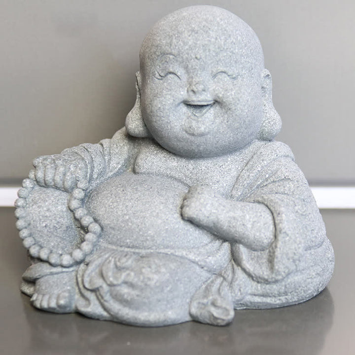 Buddha Stones Méditation Statue de Bouddha Compassion Décoration de la maison - 9,5 x 7,5 x 8 cm - image 10