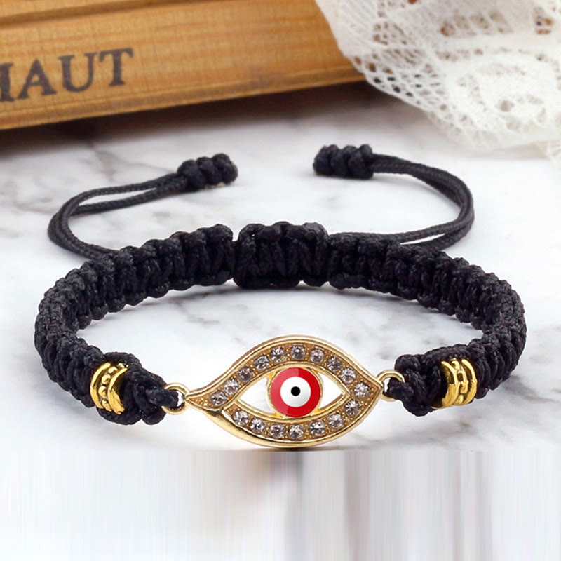 Bracelet en corde avec Buddha Stones pour éloigner le mauvais œil et les mauvais esprits