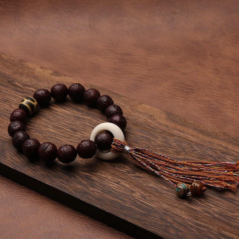 Buddha Stones , graines de Bodhi, porte-bonheur, richesse, pompon, breloque pour poignet