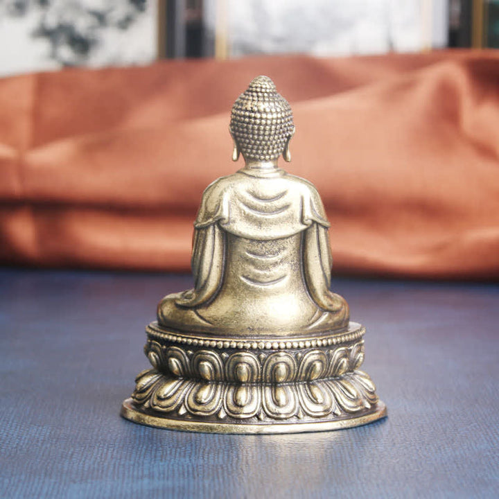 Statue décorative en cuivre du Bouddha Tathagata Sérénité - image 3