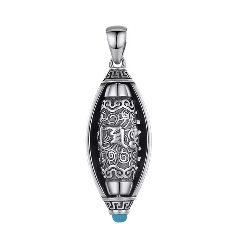 Collier de protection avec pendentif rotatif en Buddha Stones du Tibet Om Mani Padme Hum - image 9