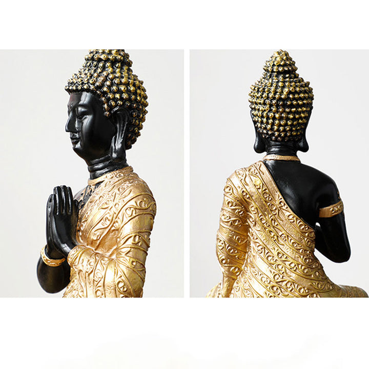 Buddha Stones Statue de Bouddha de la Compassion en Résine Décoration
