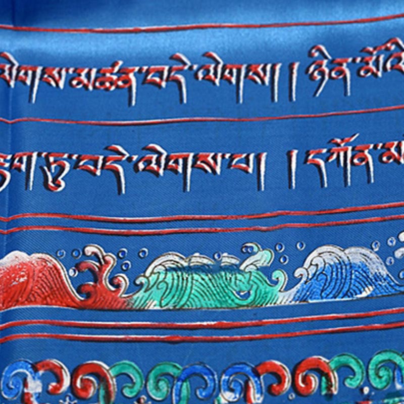 Buddha Stones tibétaines porte-bonheur 5 couleurs Décoration Khata - image 7