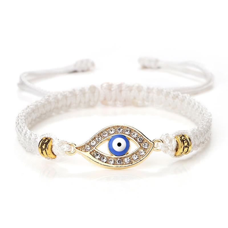 Bracelet en corde avec Buddha Stones pour éloigner le mauvais œil et les mauvais esprits