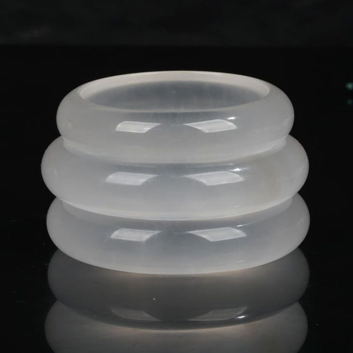 Bracelet porte-bonheur en jade doré translucide naturel avec Buddha Stones - image 7