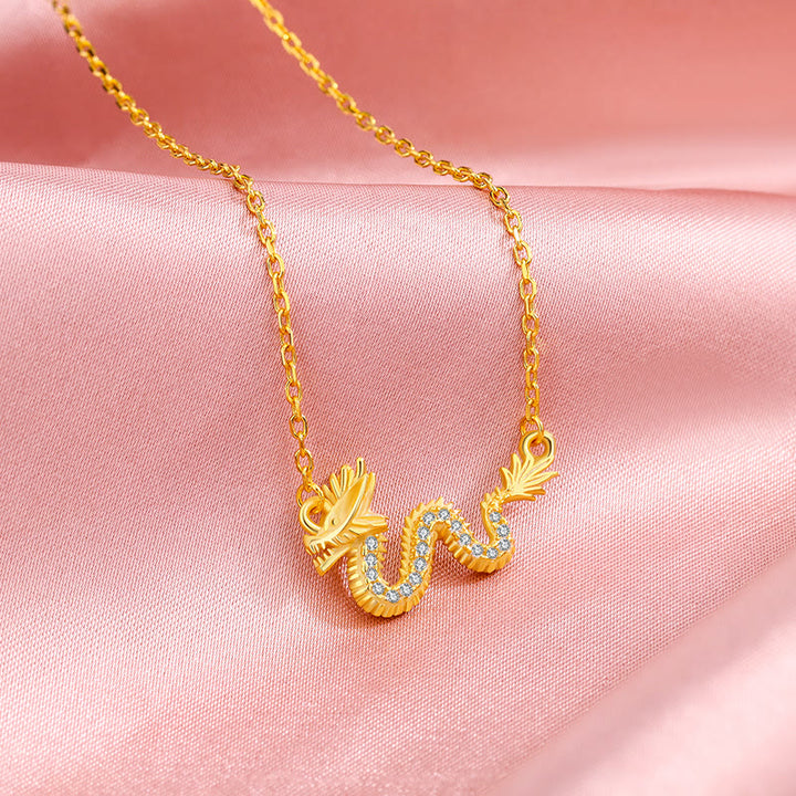 Collier avec pendentif porte-bonheur en argent sterling 925 avec Buddha Stones Année du Dragon - image 6