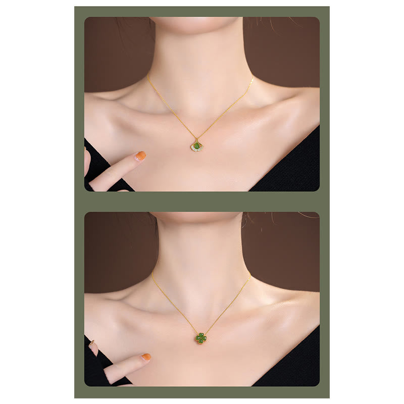 Collier pendentif papillon Bouddha rieur en argent sterling 925 avec jade Hetian naturel cyan - image 39