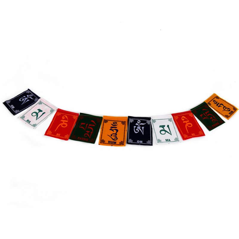 Drapeau de prière tibétain Om Mani Padme Hum pour voiture extérieure - 0,85 m - image 4
