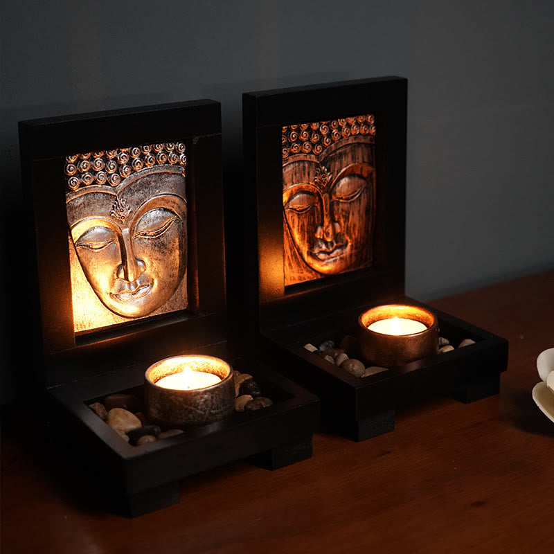 Buddha Stones Bouddha Compassion Sérénité Maison Prière Autel Décoration Zen - image 1