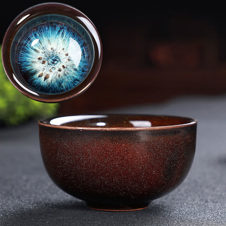 Tasse à thé en céramique colorée avec Buddha Stones pour la maison et le bureau