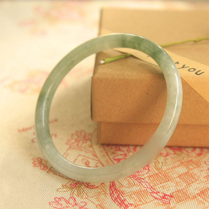 Bracelet jonc de guérison et de paix en jade naturel Buddha Stones - image 1