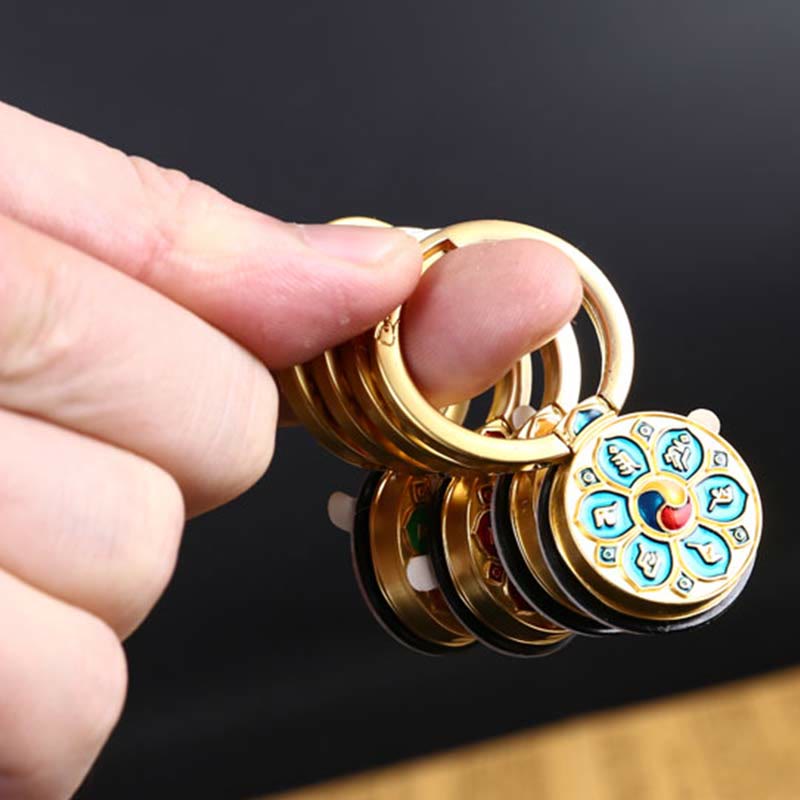 Support de téléphone tibétain Om Mani Padme Hum Peace Ring Support de téléphone universel Décorations