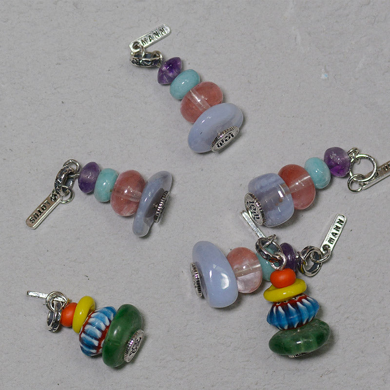 Collier pendentif calme en Buddha Stones Zen Cairn Labradorite Divers cristaux - image 3
