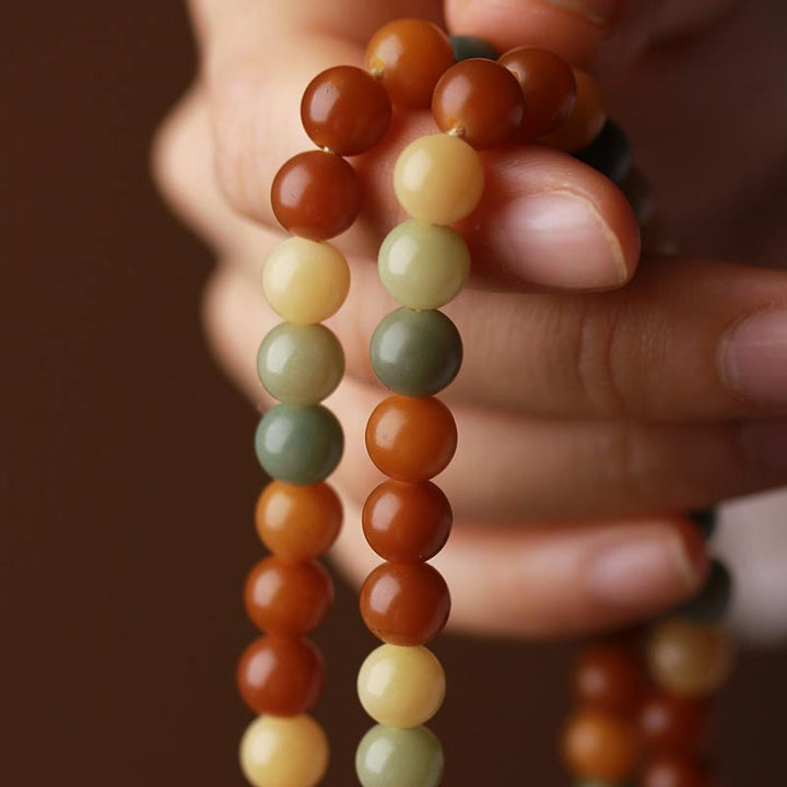 Bracelet Mala Bodhi Seed Harmony Sagesse avec Buddha Stones