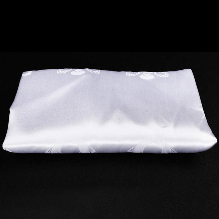 Décoration Khata de 5 couleurs avec bénédiction tibétaine - Blanc - image 6