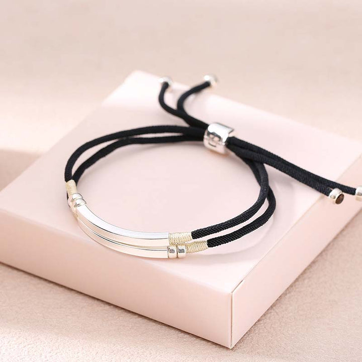 Bracelet tressé en argent sterling 925 avec cordon rouge et Buddha Stones
