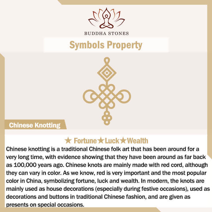 Bracelet tressé fait main avec un design simple et des nœuds chinois pour la force et la chance
