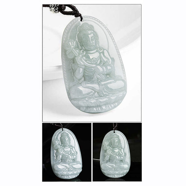 Collier pendentif en jade avec Buddha Stones et zodiaque chinois - image 12