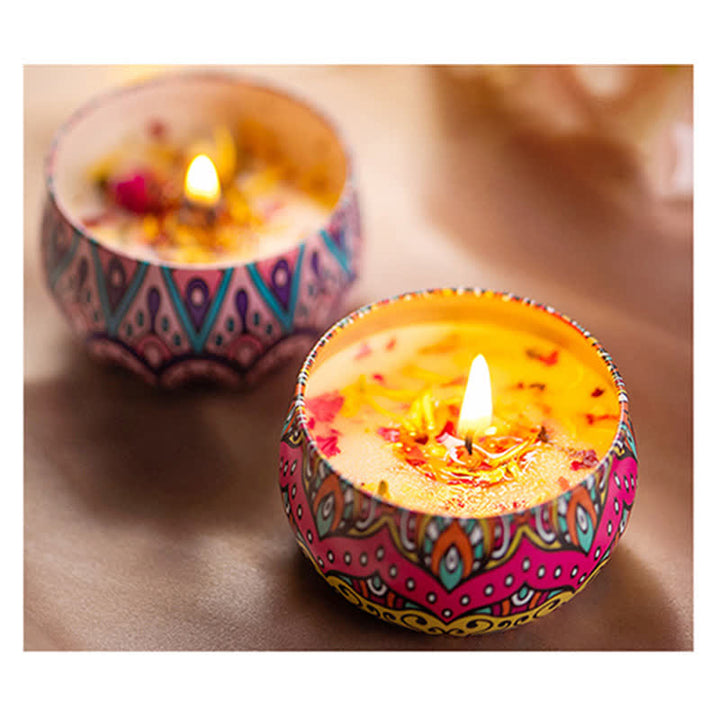 Bougie parfumée à la cire de soja au thé blanc, fleur de gingembre, lavande et gardénia, cadeau pour la famille et les amis - image 0