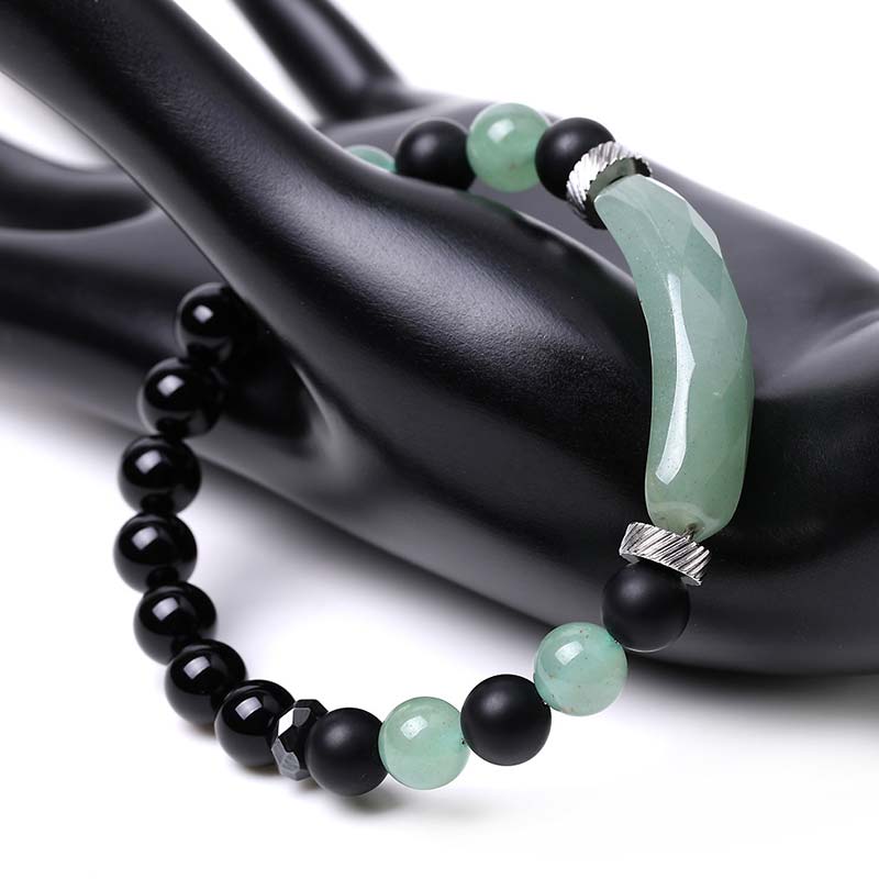 Bracelet de guérison en aventurine bleue naturelle en Buddha Stones