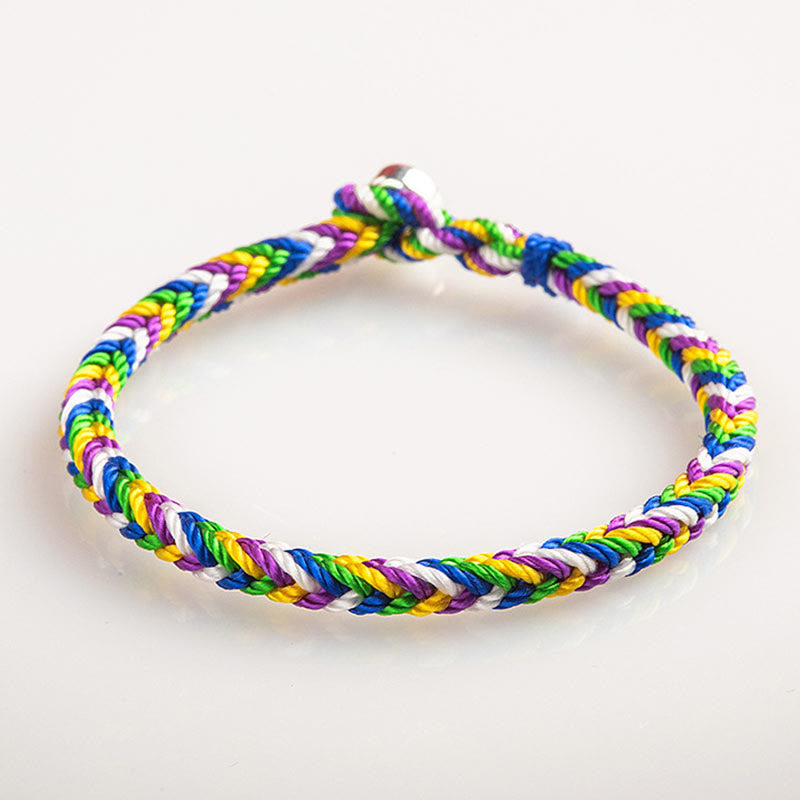 Bracelet porte-bonheur multicolore Buddha Stones "Que tout se passe comme tu le souhaites"