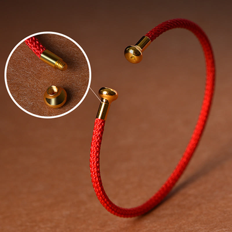 Bracelet manchette tressé fait main avec Buddha Stones au design simple - image 3