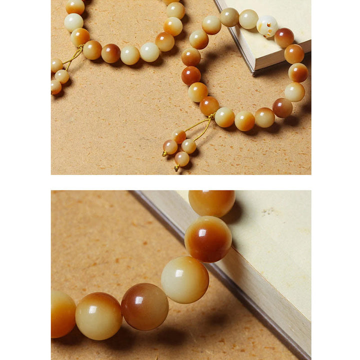 Bracelet de sagesse et de paix en Buddha Stones de Bodhi naturelles