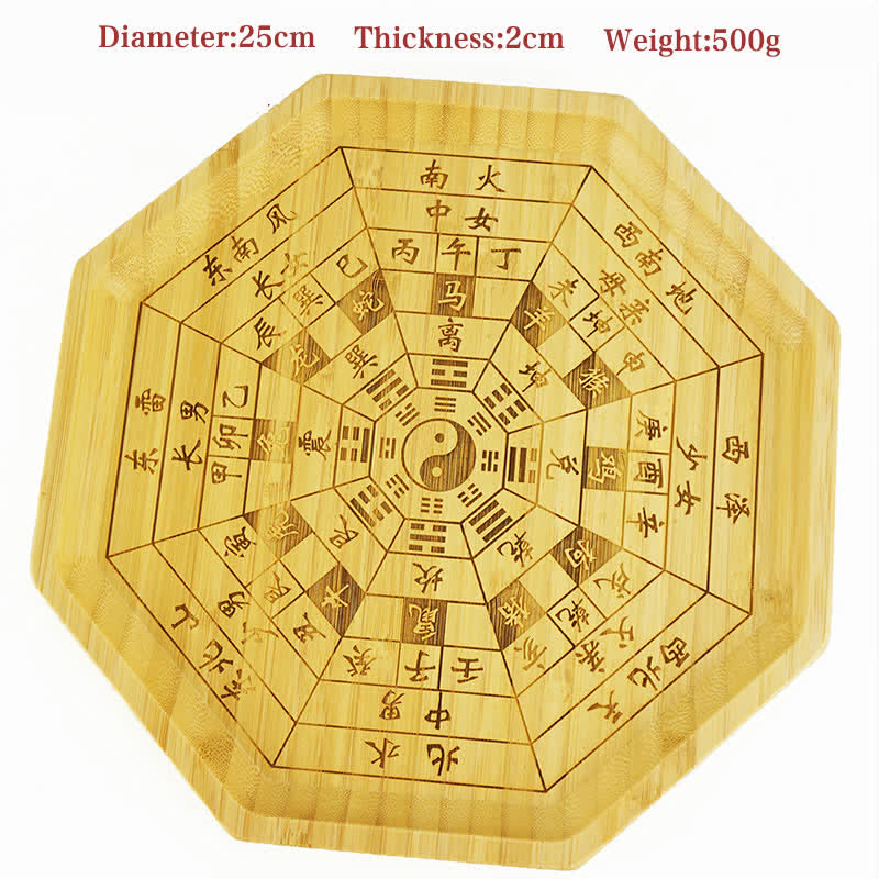 Carte Feng Shui Bambou Bagua Carte Harmonie Énergie - 12 signes du zodiaque chinois 25 cm - image 33