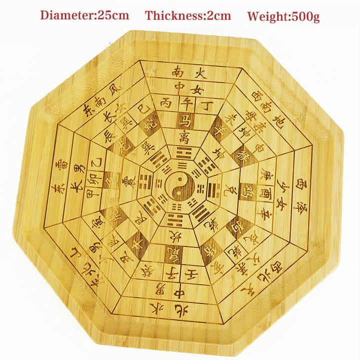 Carte Feng Shui Bambou Bagua Carte Harmonie Énergie - 12 signes du zodiaque chinois 25 cm - image 33