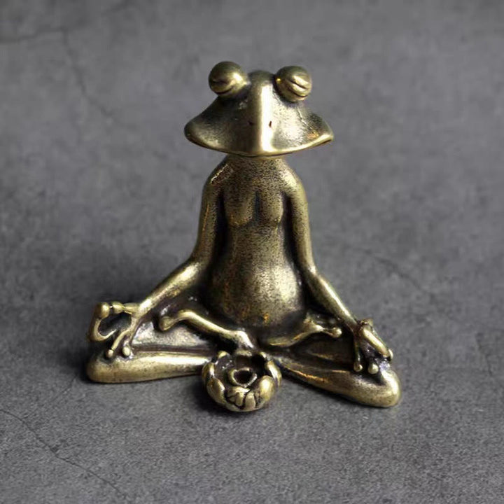 Buddha Stones Mini Petite Grenouille Tortue Koi Poisson Escargot Crabe Cuivre Richesse Décoration de la Maison