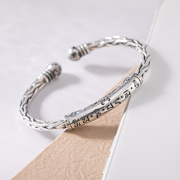 Bracelet d'équilibre en cuivre tressé torsadé de style viking Buddha Stones