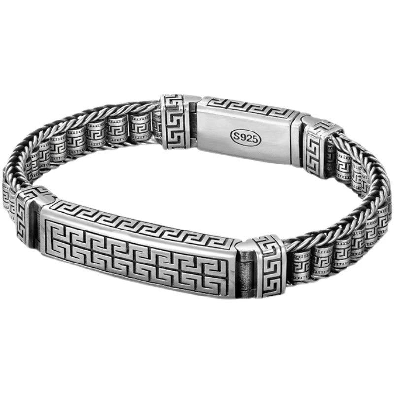 Bracelet rotatif à motif de lignes vintage Buddha Stones