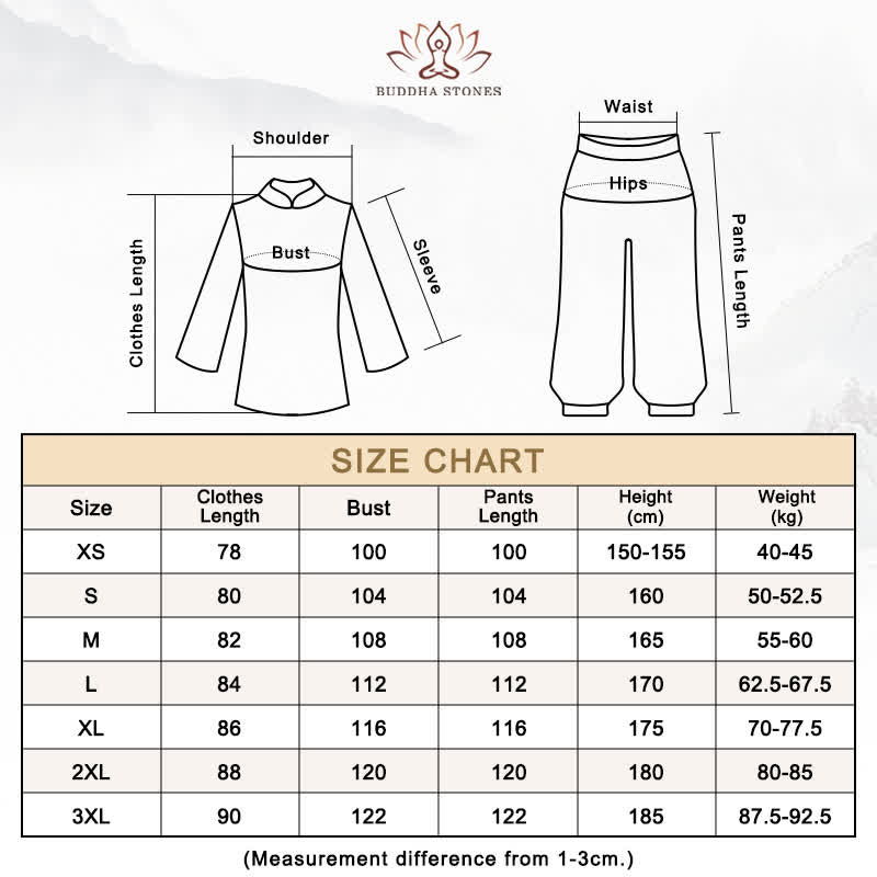 Ensemble de vêtements pour femmes Buddha Stones, nuages ​​de bon augure, dégradé de méditation, prière, pratique spirituelle du Tai Chi et du Qigong - image 17