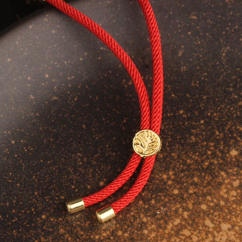 Collier pendentif en Buddha Stones colorées en cuivre et zircon pour la richesse et la chance