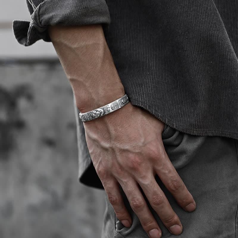Bracelet réglable de protection FengShui Lucky PiXiu Buddha Stones