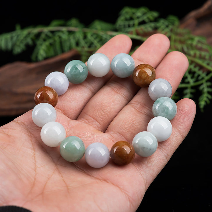 Bracelet de protection et de guérison en jade naturel Buddha Stones