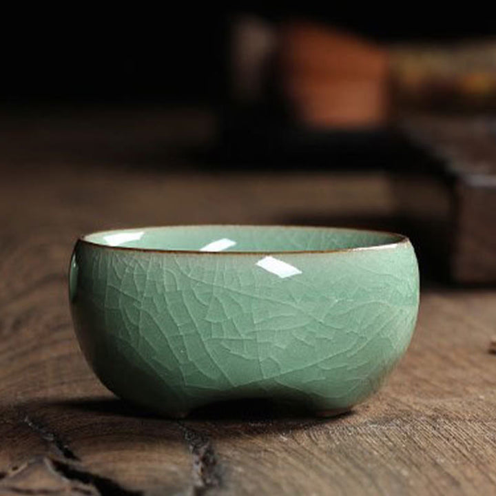 Buddha Stones Poisson Koi Coloré Tasse à Thé en Céramique Tasse à Thé Kung Fu Bol