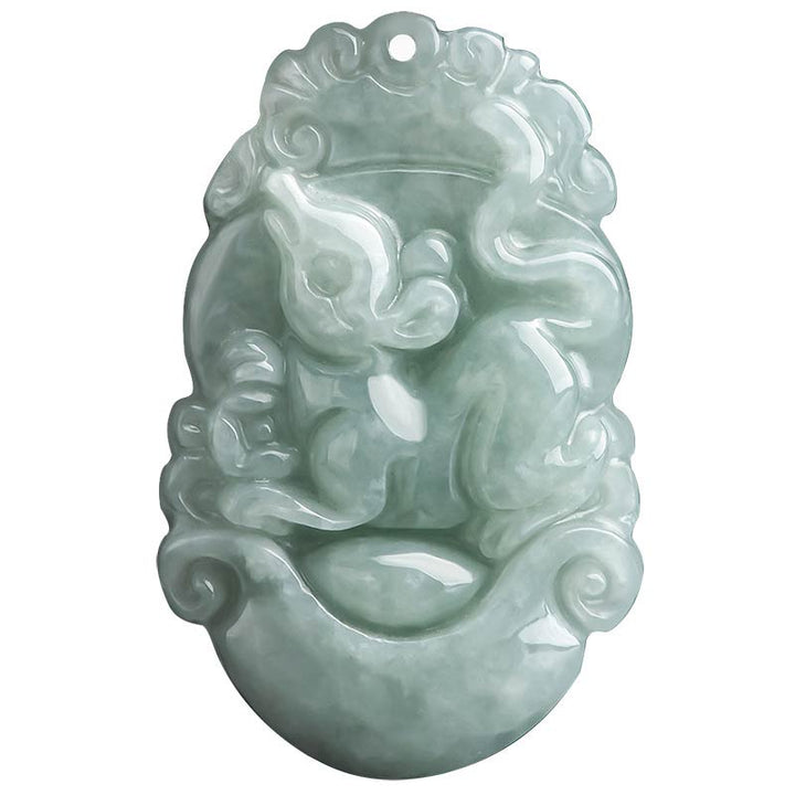 Collier avec pendentif en jade naturel et Buddha Stones représentant les 12 signes du zodiaque chinois - image 6