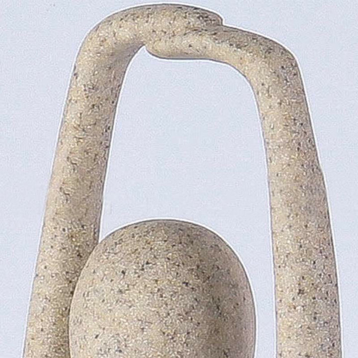 Sculpture abstraite en résine représentant un exercice de méditation et de yoga, décoration de bureau - image 10