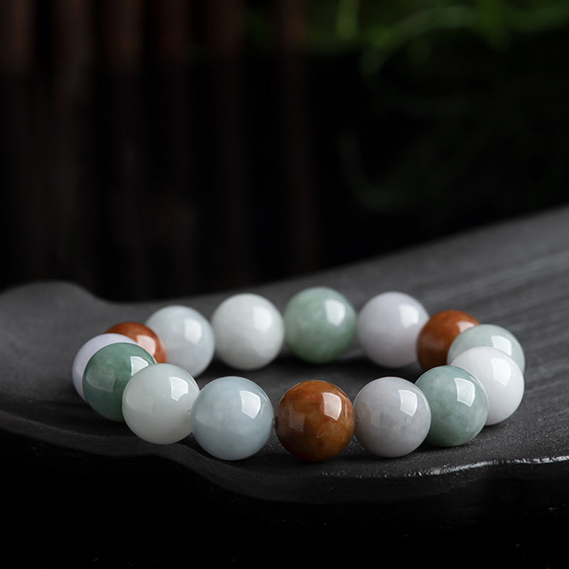 Bracelet de protection et de guérison en jade naturel Buddha Stones