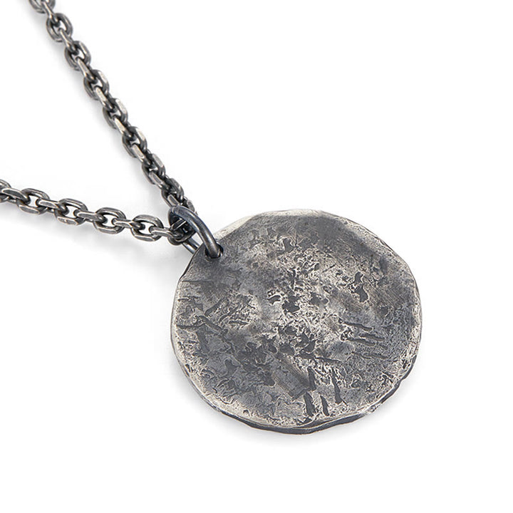 Collier pendentif en argent sterling 990 avec Buddha Stones et texture marteau Yin Yang - image 8
