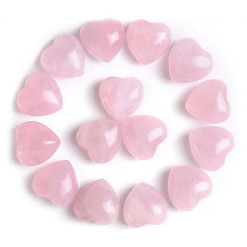 Décoration d'amour en pierre d'améthyste naturelle œil de tigre - Cristal rose*15 pièces - image 5