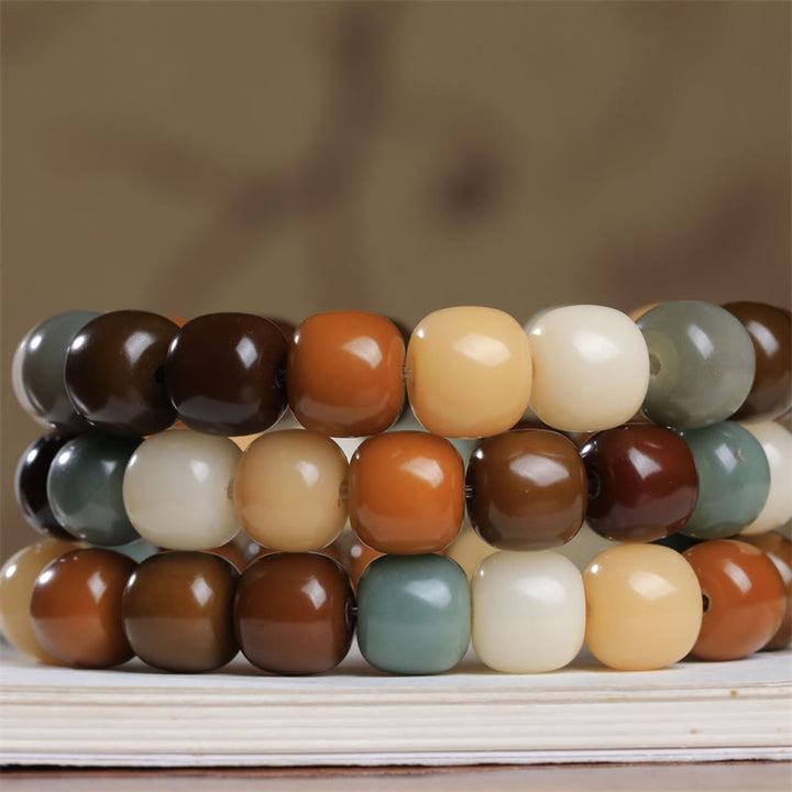 Bracelet Buddha Stones Multicolor Bodhi Seed Éloigne les mauvais esprits