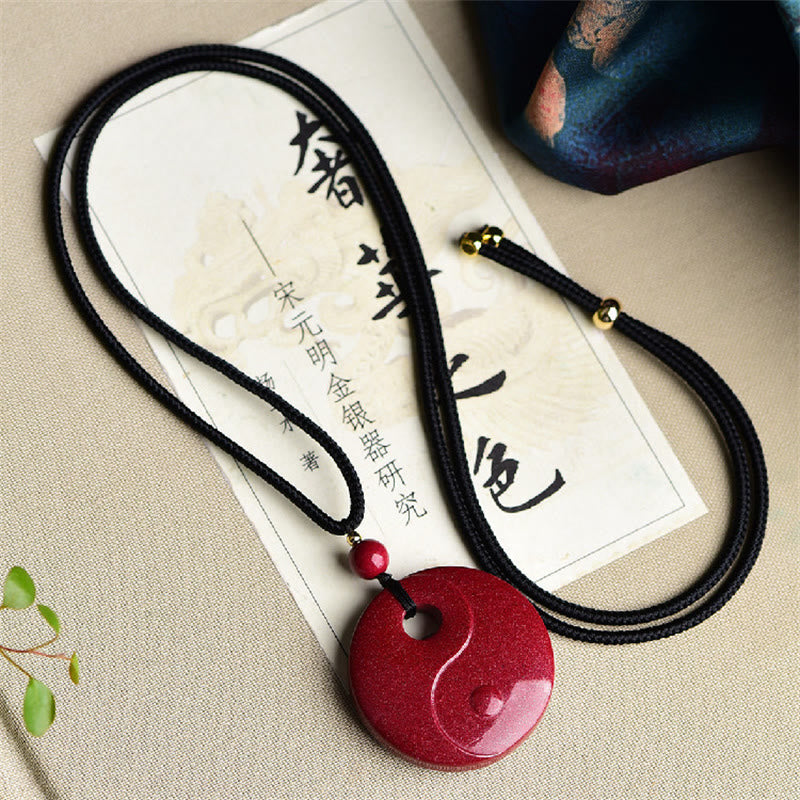 Collier pendentif en Buddha Stones rieur Yin Yang zodiaque chinois gourde cinabre naturel bénédiction - image 11