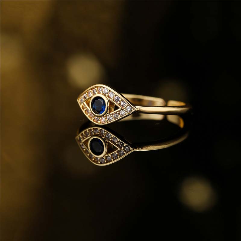 Bague en cuivre Buddha Stones et protection contre le mauvais œil